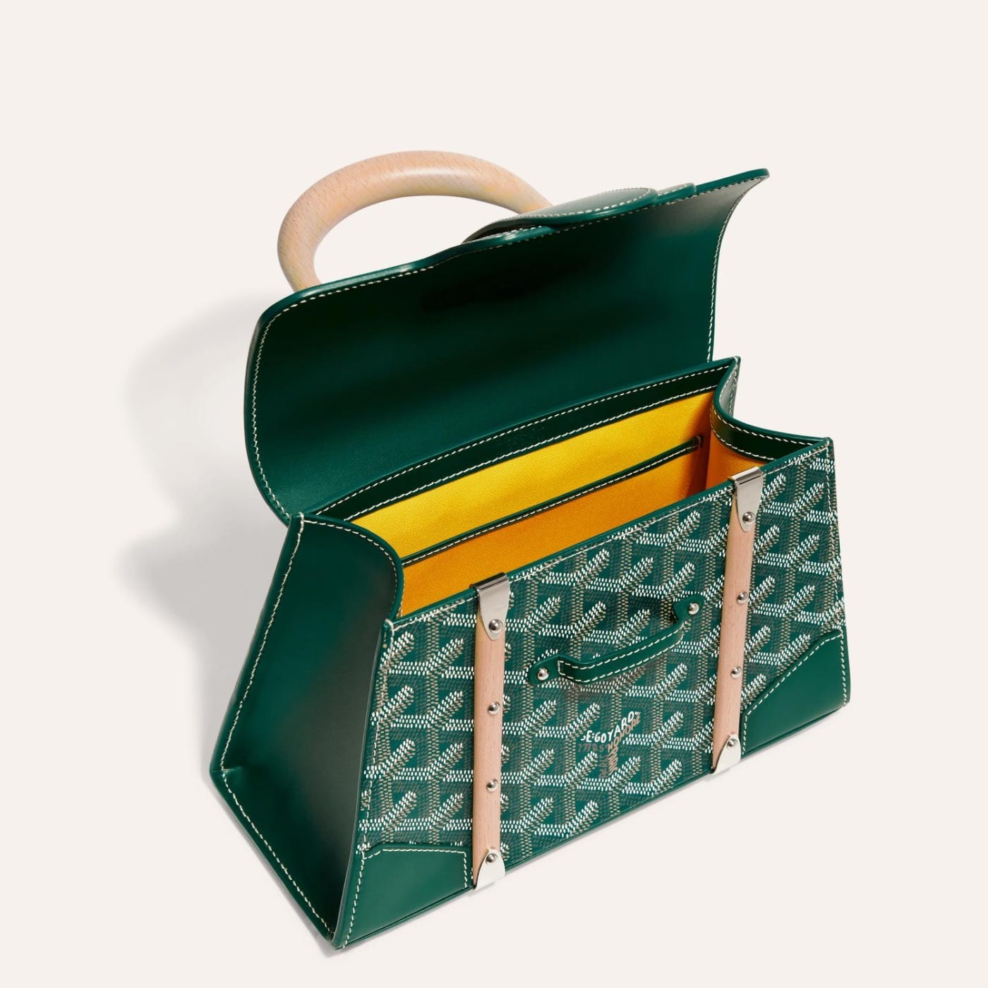 Goyard Saigon Structured Mini Bag Green - Image 4